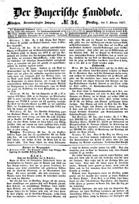 Der Bayerische Landbote Dienstag 3. Februar 1857