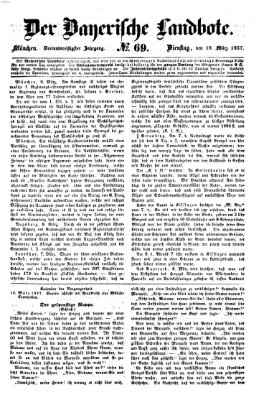 Der Bayerische Landbote Dienstag 10. März 1857