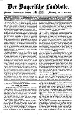 Der Bayerische Landbote Mittwoch 13. Mai 1857