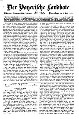 Der Bayerische Landbote Donnerstag 4. Juni 1857