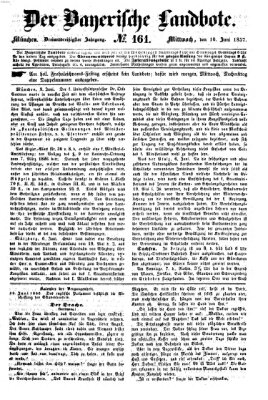 Der Bayerische Landbote Mittwoch 10. Juni 1857