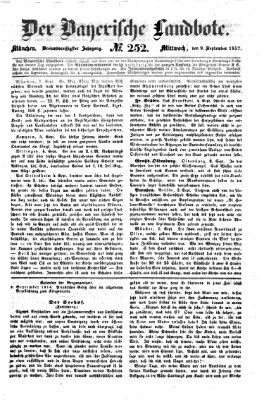 Der Bayerische Landbote Mittwoch 9. September 1857