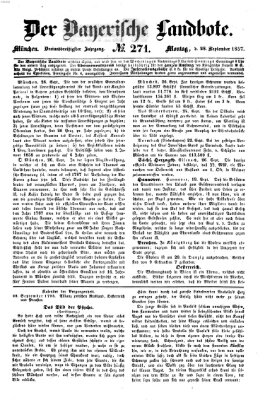 Der Bayerische Landbote Montag 28. September 1857