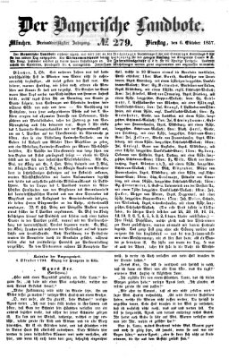 Der Bayerische Landbote Dienstag 6. Oktober 1857