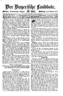 Der Bayerische Landbote Mittwoch 28. Oktober 1857