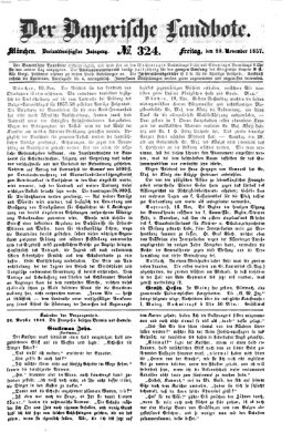 Der Bayerische Landbote Freitag 20. November 1857
