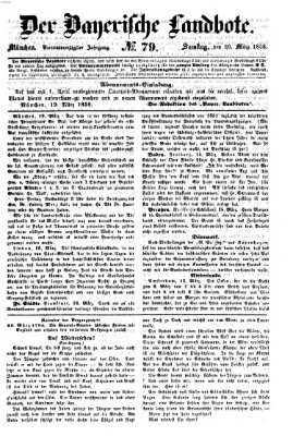 Der Bayerische Landbote Samstag 20. März 1858