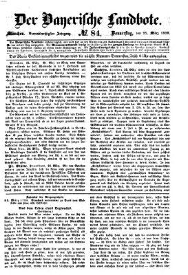 Der Bayerische Landbote Donnerstag 25. März 1858
