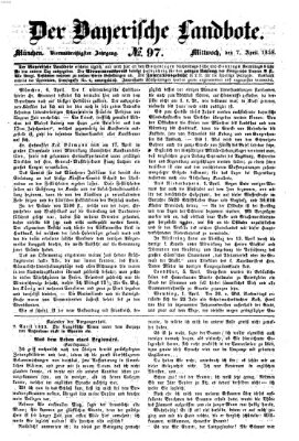 Der Bayerische Landbote Mittwoch 7. April 1858