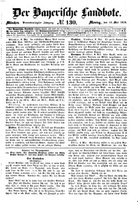 Der Bayerische Landbote Montag 10. Mai 1858