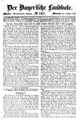 Der Bayerische Landbote Mittwoch 16. Juni 1858