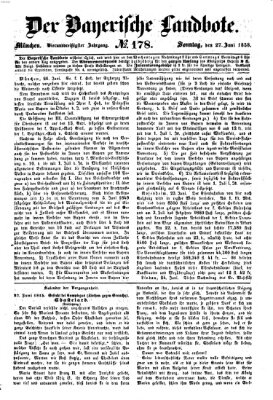 Der Bayerische Landbote Sonntag 27. Juni 1858