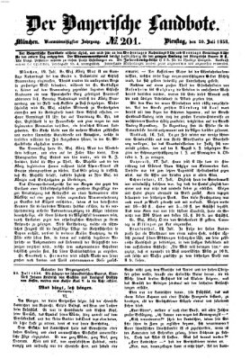 Der Bayerische Landbote Dienstag 20. Juli 1858