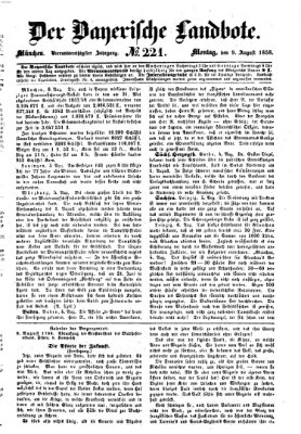 Der Bayerische Landbote Montag 9. August 1858