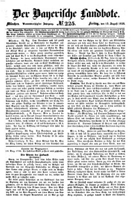 Der Bayerische Landbote Freitag 13. August 1858