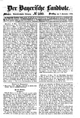 Der Bayerische Landbote Dienstag 7. September 1858