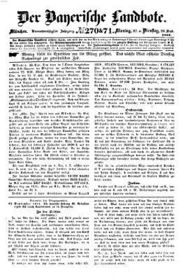 Der Bayerische Landbote Montag 27. September 1858