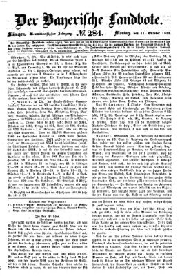 Der Bayerische Landbote Montag 11. Oktober 1858