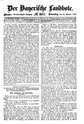 Der Bayerische Landbote Donnerstag 28. Oktober 1858