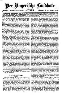 Der Bayerische Landbote Montag 15. November 1858