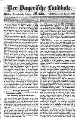 Der Bayerische Landbote Sonntag 28. November 1858