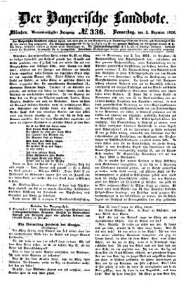 Der Bayerische Landbote Donnerstag 2. Dezember 1858