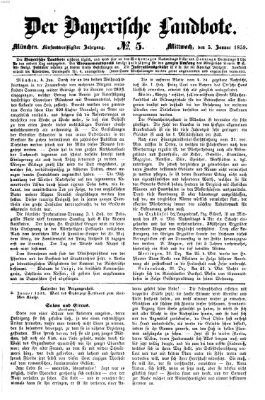 Der Bayerische Landbote Mittwoch 5. Januar 1859