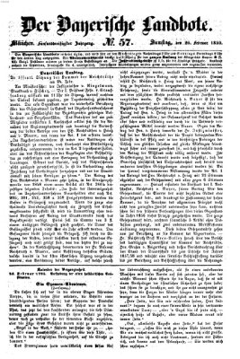 Der Bayerische Landbote Samstag 26. Februar 1859