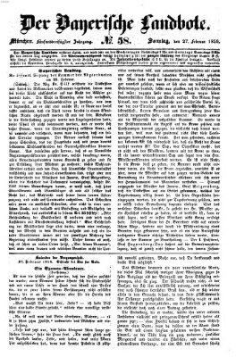 Der Bayerische Landbote Sonntag 27. Februar 1859