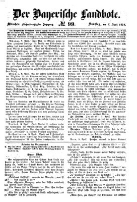 Der Bayerische Landbote Samstag 9. April 1859