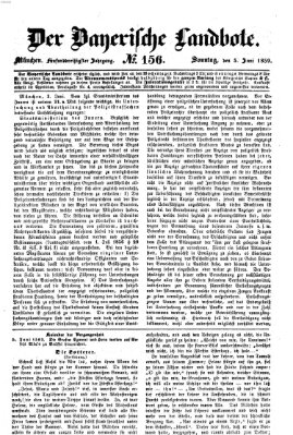 Der Bayerische Landbote Sonntag 5. Juni 1859