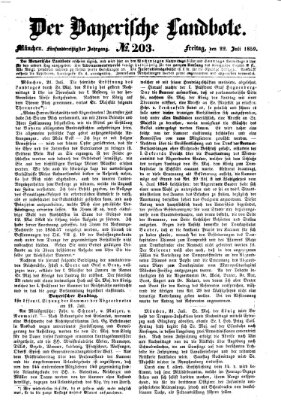 Der Bayerische Landbote Freitag 22. Juli 1859
