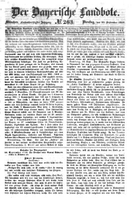Der Bayerische Landbote Dienstag 20. September 1859