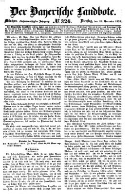 Der Bayerische Landbote Dienstag 22. November 1859