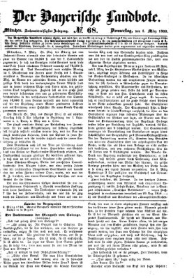 Der Bayerische Landbote Donnerstag 8. März 1860