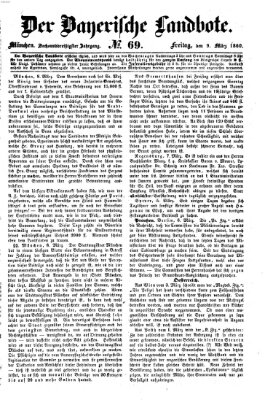 Der Bayerische Landbote Freitag 9. März 1860