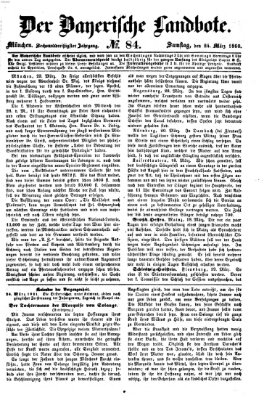 Der Bayerische Landbote Samstag 24. März 1860