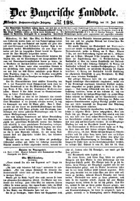 Der Bayerische Landbote Montag 16. Juli 1860