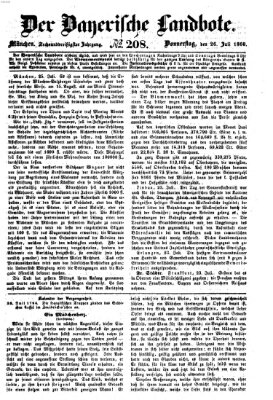 Der Bayerische Landbote Donnerstag 26. Juli 1860