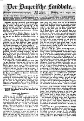 Der Bayerische Landbote Dienstag 21. August 1860