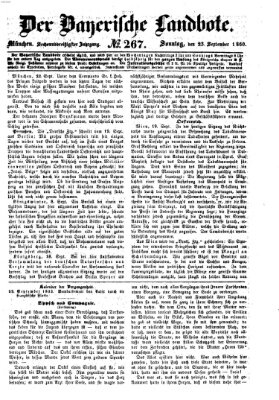 Der Bayerische Landbote Sonntag 23. September 1860