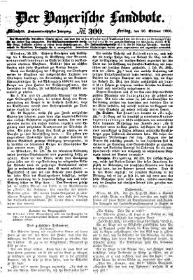 Der Bayerische Landbote Freitag 26. Oktober 1860