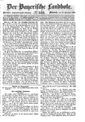 Der Bayerische Landbote Mittwoch 28. November 1860