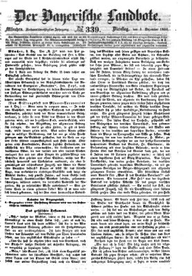 Der Bayerische Landbote Dienstag 4. Dezember 1860