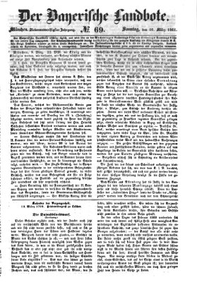 Der Bayerische Landbote Sonntag 10. März 1861