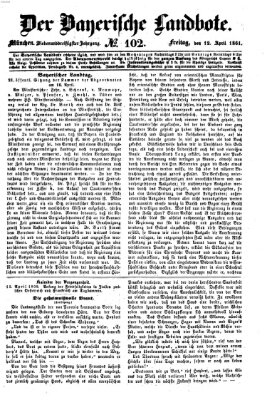 Der Bayerische Landbote Freitag 12. April 1861