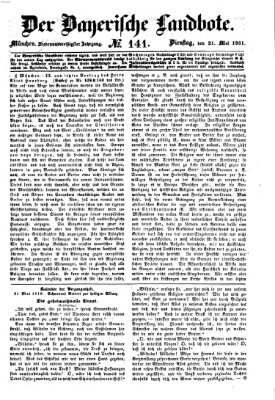 Der Bayerische Landbote Dienstag 21. Mai 1861