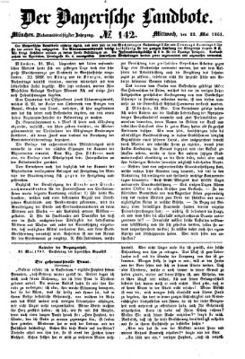 Der Bayerische Landbote Mittwoch 22. Mai 1861