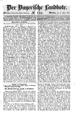 Der Bayerische Landbote Montag 3. Juni 1861