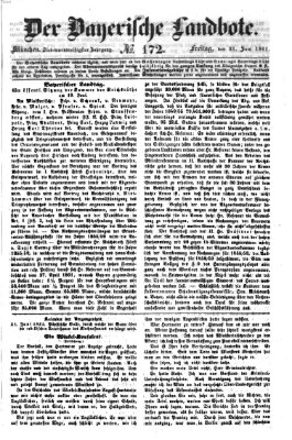 Der Bayerische Landbote Freitag 21. Juni 1861